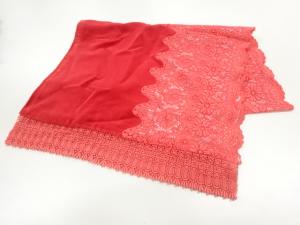 ビロードレース花模様ショール